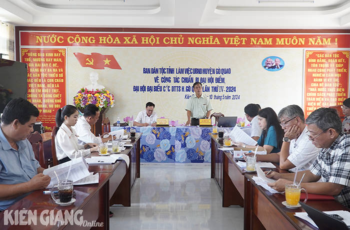 Dự kiến có 200 đại biểu dự Đại hội Đại biểu các dân tộc thiểu số huyện Gò Quao